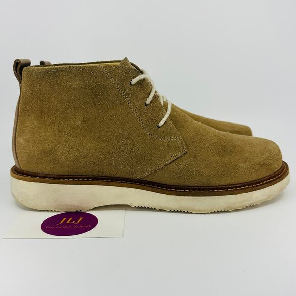 Samuel Hubbard Men's Re-Boot Sand Suede Lace Up Boot-Up Chukka Boots Size 7.5 - Picture 1 of 11